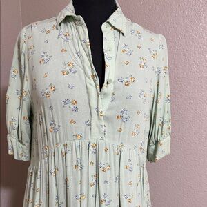 Floral Button-Up Dress